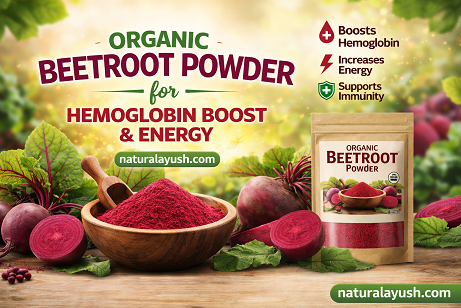 Organic Beetroot Powder for Hemoglobin Boost & Energy